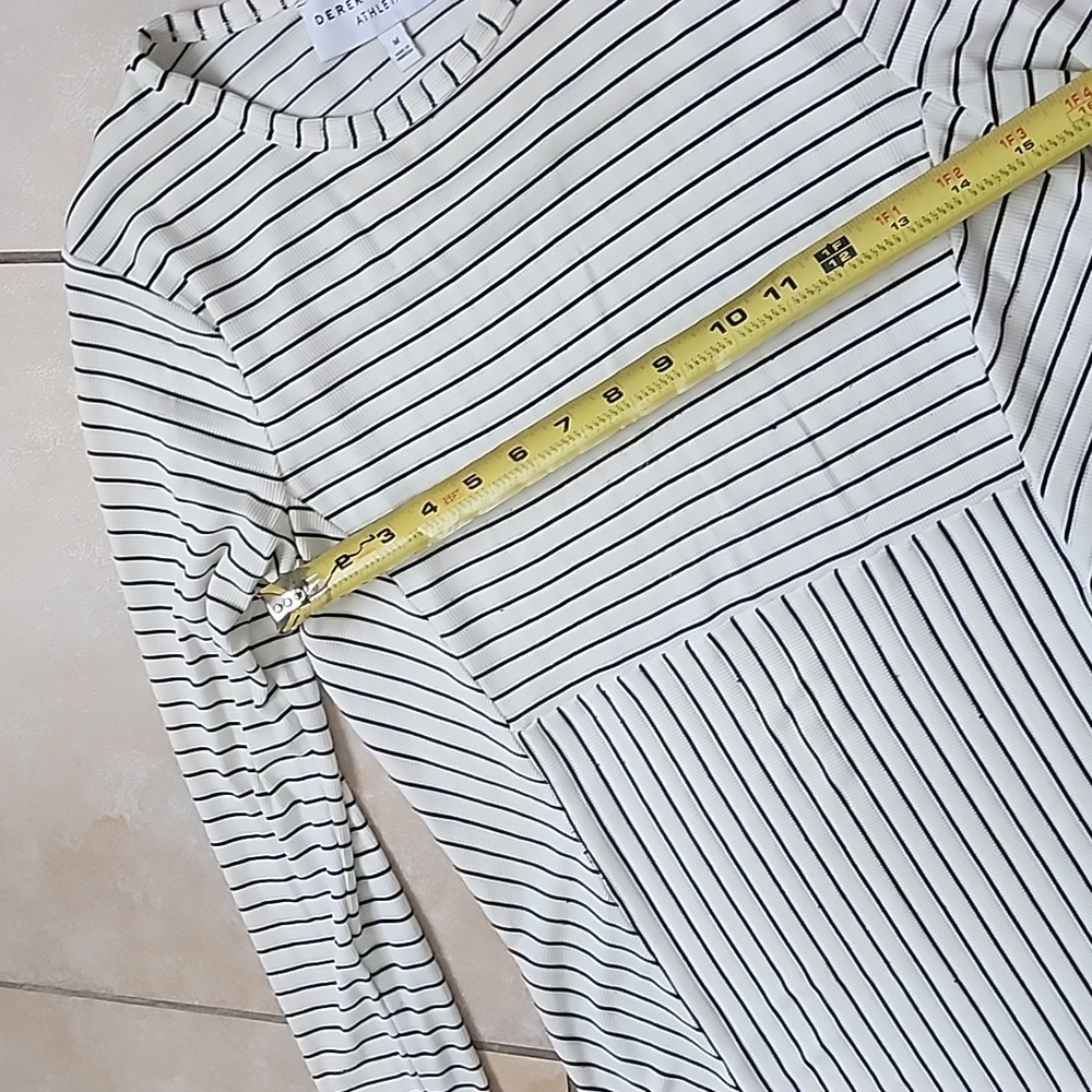 Derek Lam Black and Cream Striped Top - Picture 6 of 10